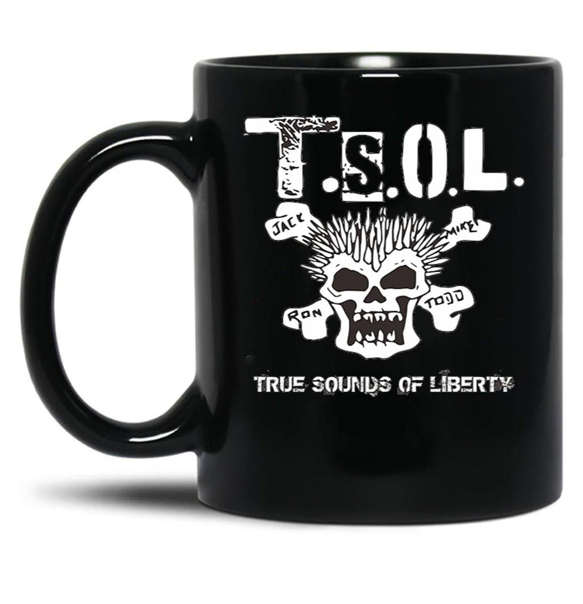 TSOL American Punk Essential Black Coffee Mug, Gift Coffee Mug