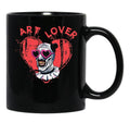 Terrifier Art The Clown Lover Black Coffee Mug, Gift Coffee Mug - Black