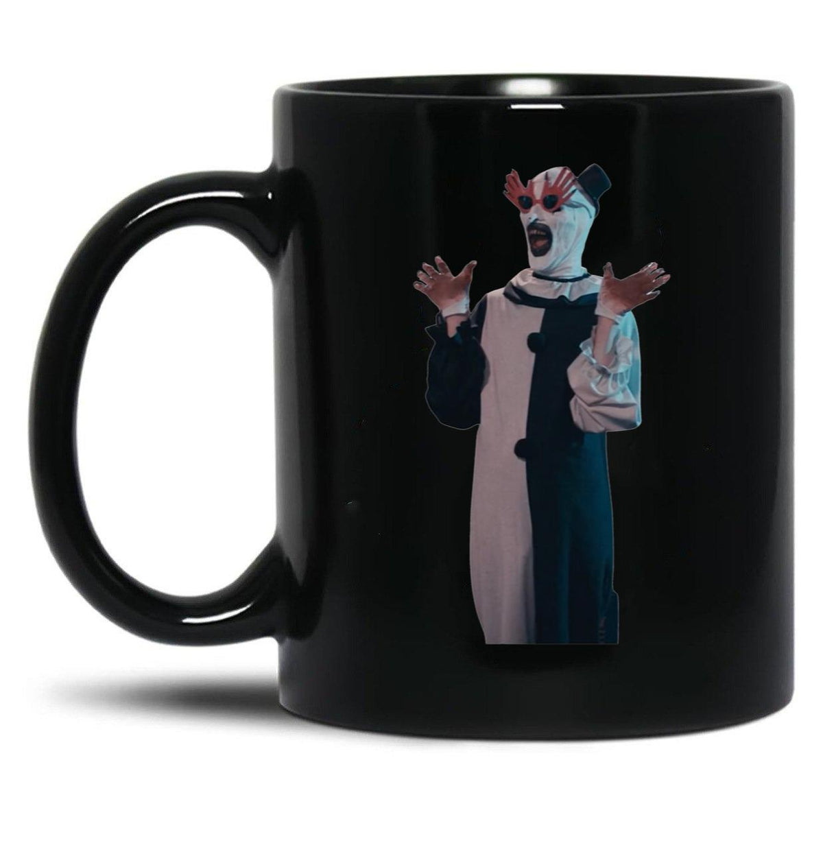 Terrifier Art The Clown Sunglasses Black Coffee Mug, Gift Coffee Mug