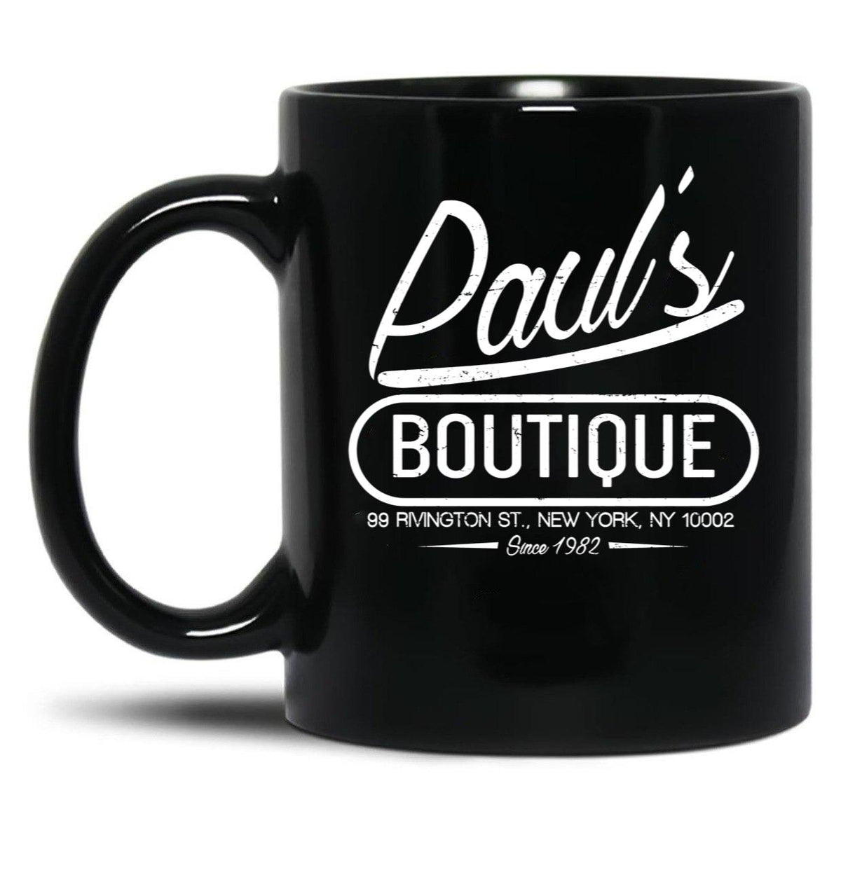 Vintage Paul's Boutique Black Coffee Mug, Gift Coffee Mug